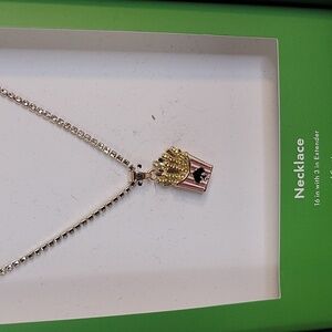 Kate‎ Spade French Fries Pendant Necklace NIB Novelty Charm